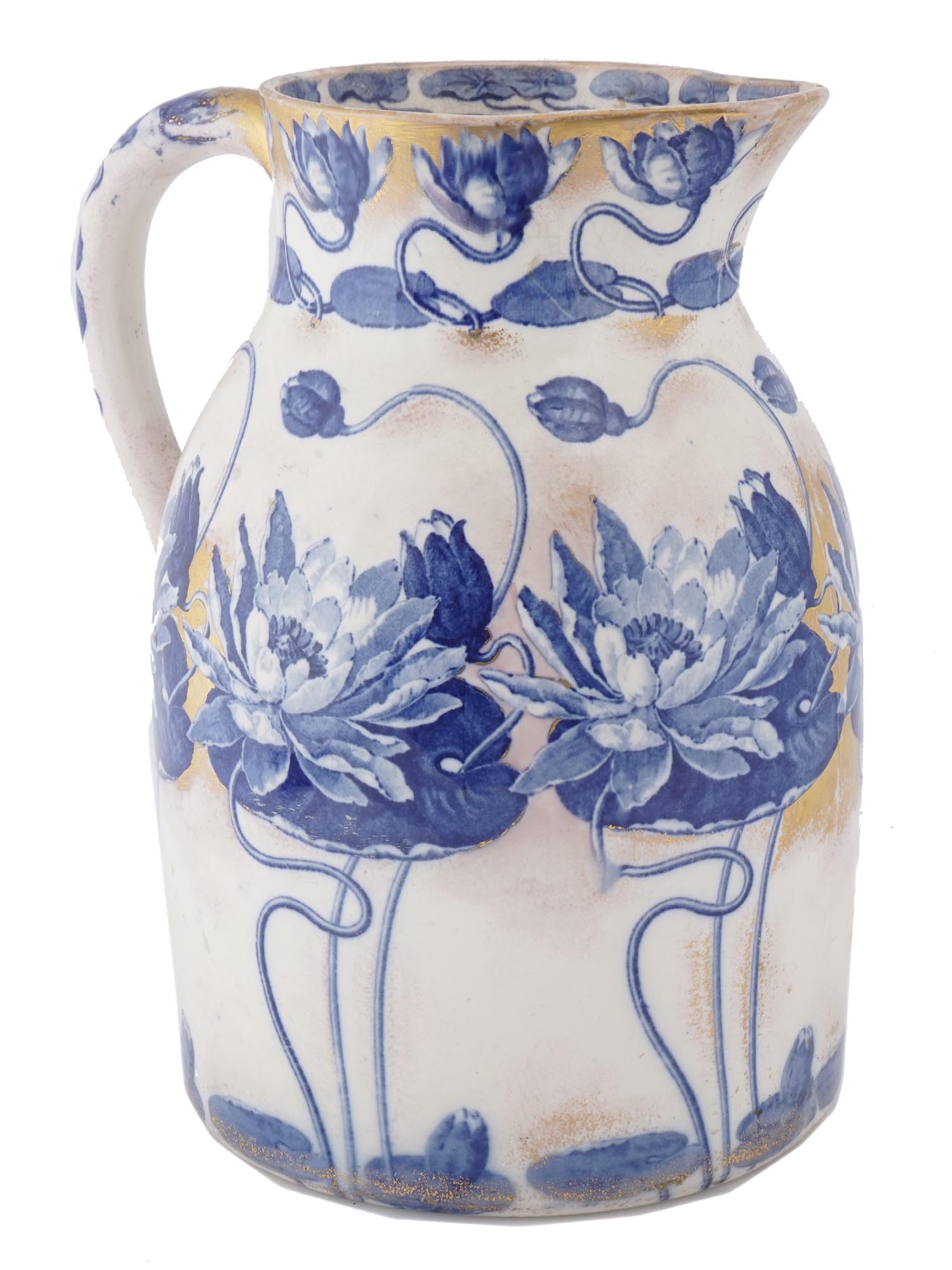 WASSERROSE PORCELAIN JUG BY ROYAL BONN OF GERMANY PIC-2